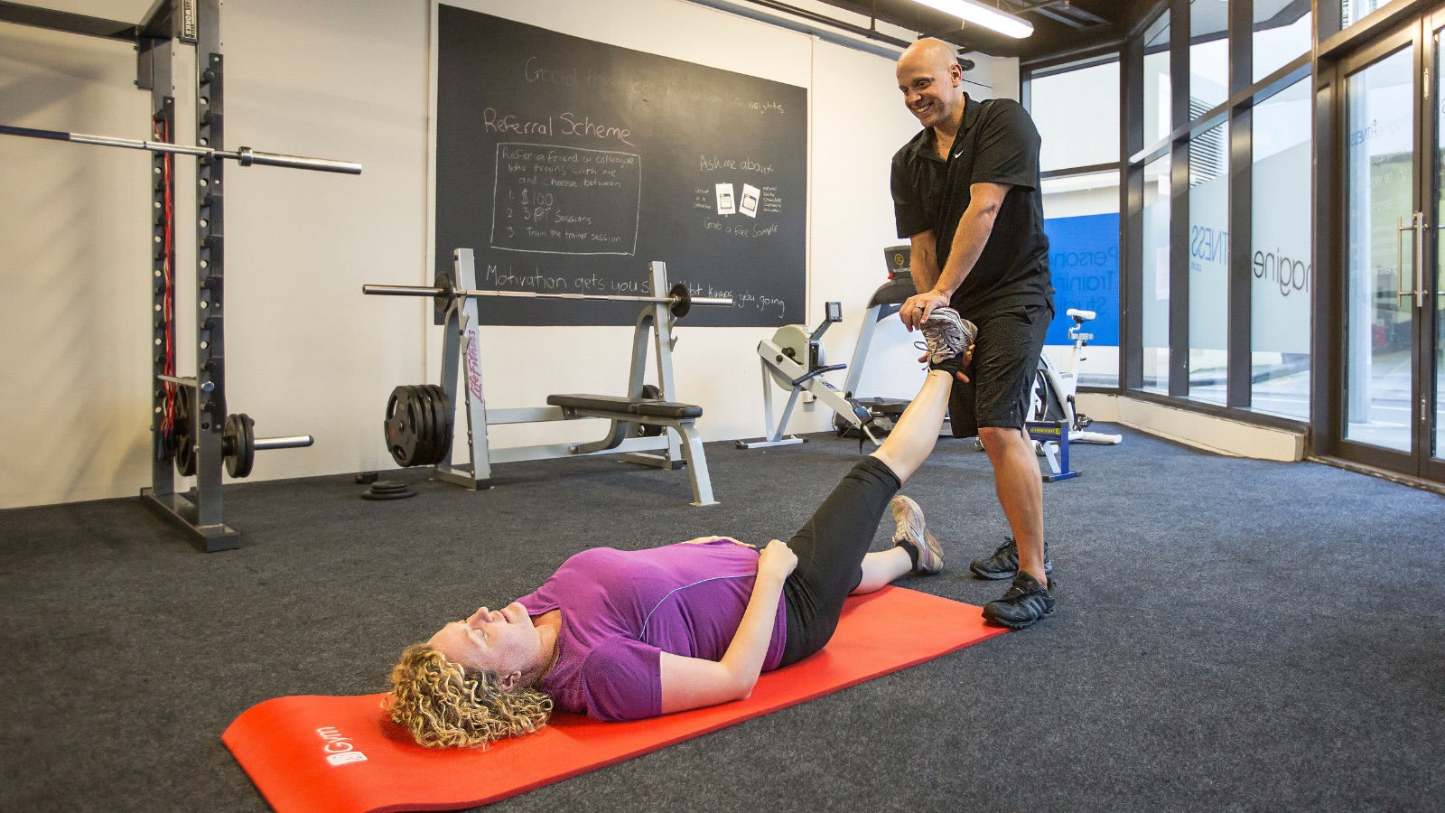 One-to-one personal training at Imagine Fitness